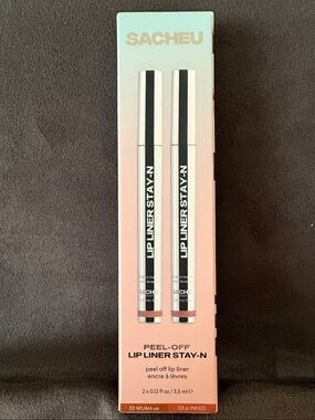 SACHEU Peel-Off Lip Liner Duo — Pink & Mauve New